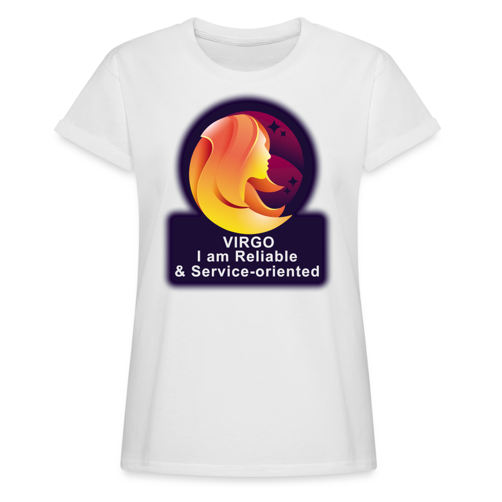 Women's Glow Virgo Relaxed Fit T-Shirt - white