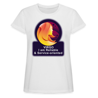 Thumbnail for Women's Glow Virgo Relaxed Fit T-Shirt - white