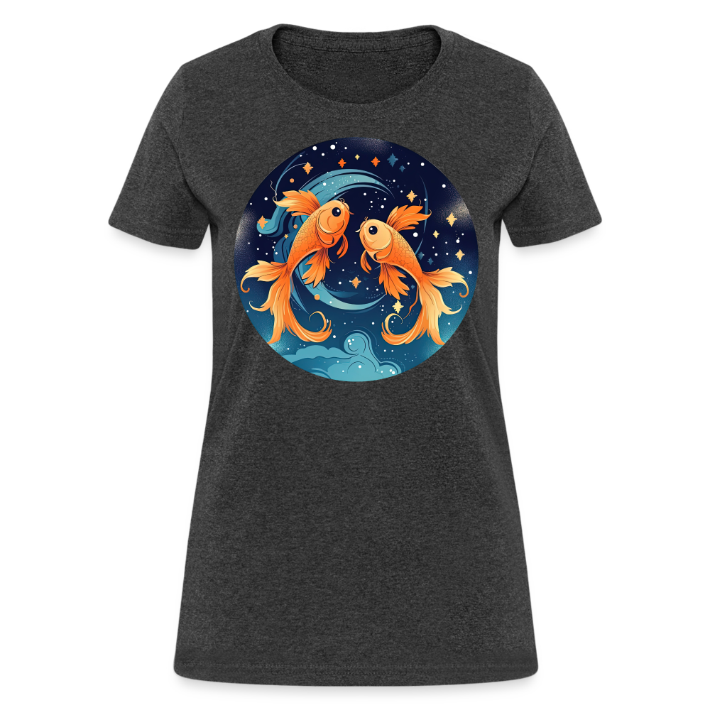 Women's Magic Pisces T-Shirt - heather black