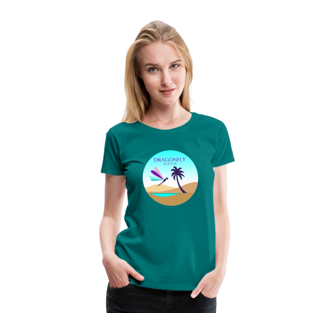 Women's Dragonfly Oasis V.2 Premium T-Shirt - teal