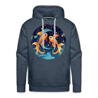 Thumbnail for Men’s Magic Pisces Premium Hoodie - heather denim