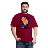 Thumbnail for Men's Glow Gemini Classic T-Shirt - burgundy