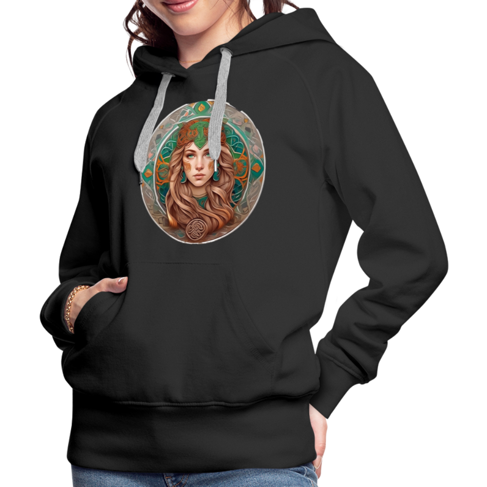 Women’s Mythical Virgo Premium Hoodie - black