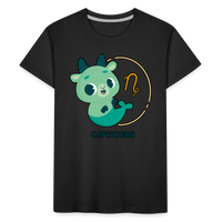 Thumbnail for Kid’s Cartoony Capricorn Premium Organic T-Shirt - black