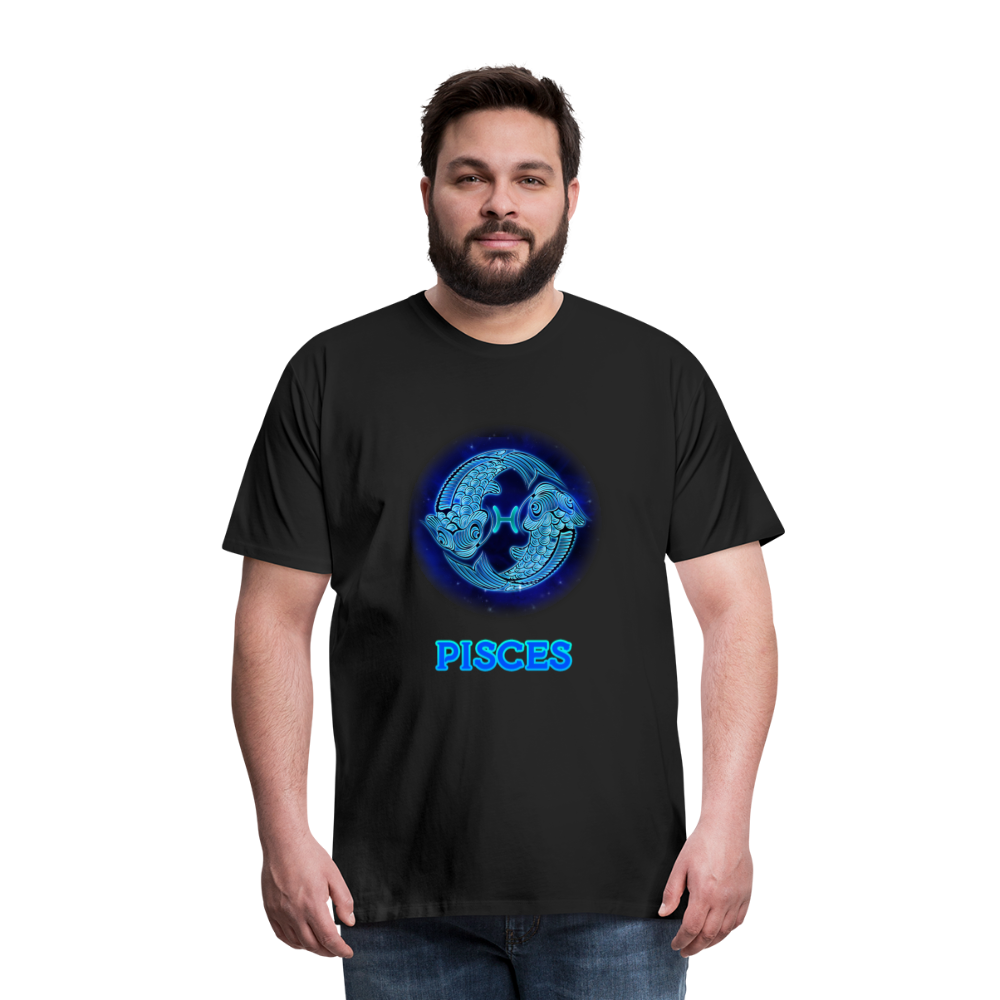 Men's Pisces Premium T-Shirt - black