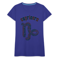 Thumbnail for Women's Power Words Capricorn Premium T-Shirt - royal blue