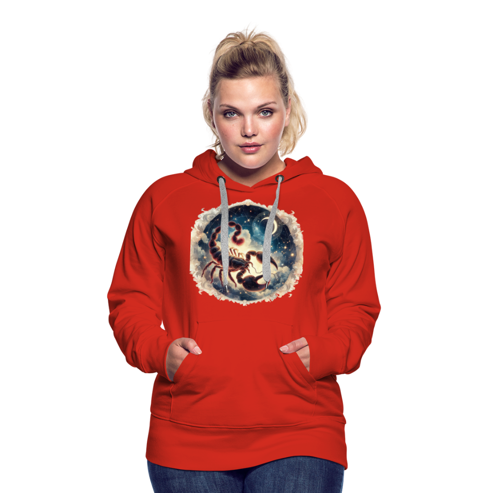 Women’s Mythical Scorpio Premium Hoodie - red