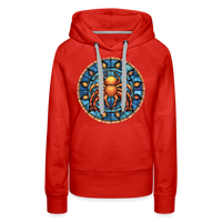 Thumbnail for Women’s Mosaic Cancer Premium Hoodie - red