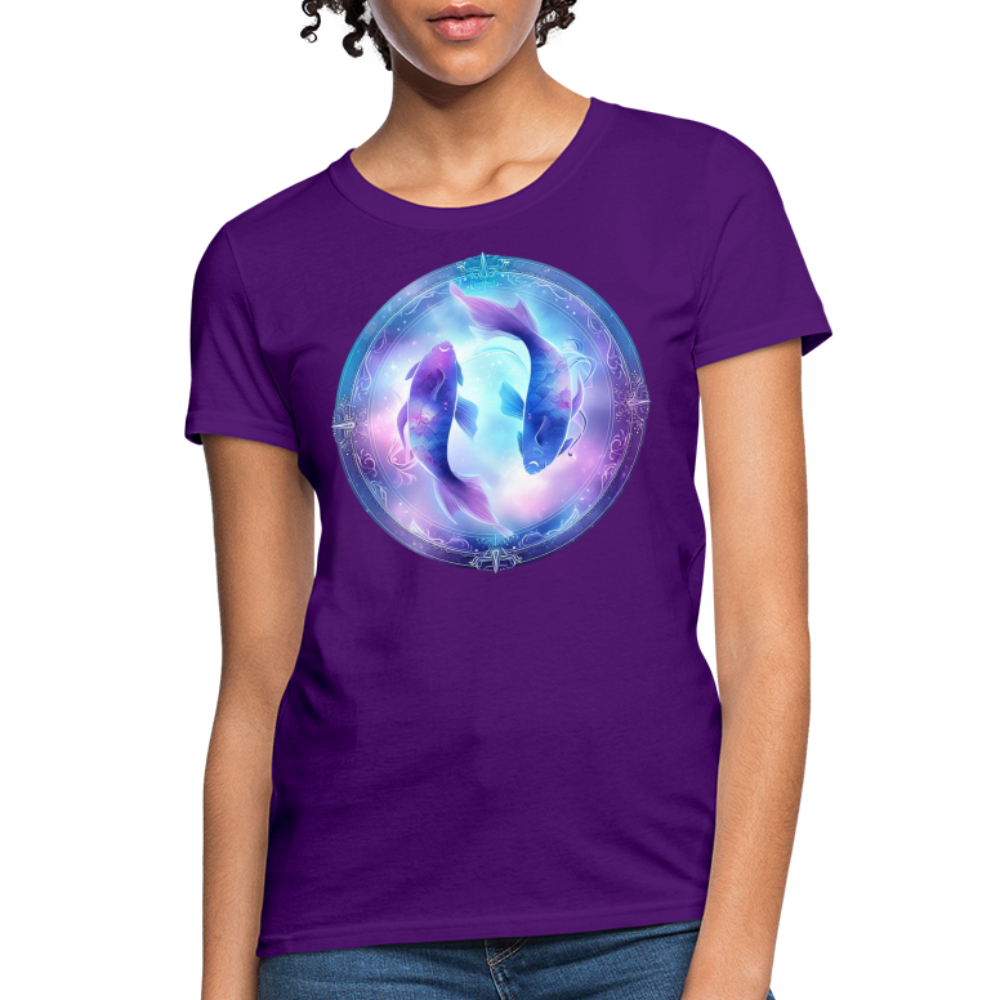 Women's Classic Pisces T-Shirt - purple