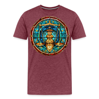 Thumbnail for Men's Mosaic Libra Premium T-Shirt - heather burgundy