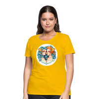 Thumbnail for Women’s Symbol Gemini Premium T-Shirt - sun yellow