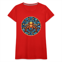 Thumbnail for Women’s Mosaic Cancer Premium T-Shirt - red