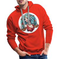 Thumbnail for Men’s Symbol Libra Premium Hoodie - red