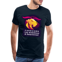 Thumbnail for Men's Glow Capricorn Premium T-Shirt - deep navy