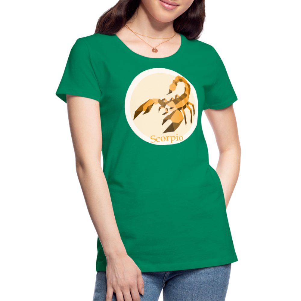 Women’s Mosaic Scorpio Premium T-Shirt - kelly green