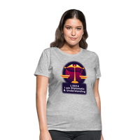 Thumbnail for Women's Glow Libra T-Shirt - heather gray