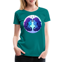 Thumbnail for Women’s Magic Gemini Premium T-Shirt - teal