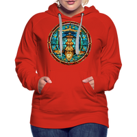 Thumbnail for Women’s Mosaic Libra Premium Hoodie - red