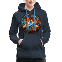 Thumbnail for Women’s Mosaic Gemini Premium Hoodie - navy