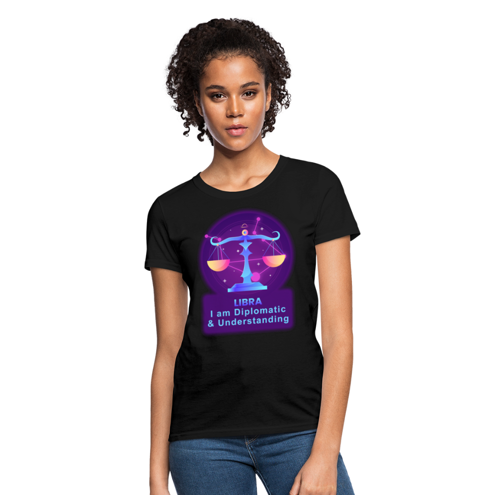 Women's Neon Libra T-Shirt - black