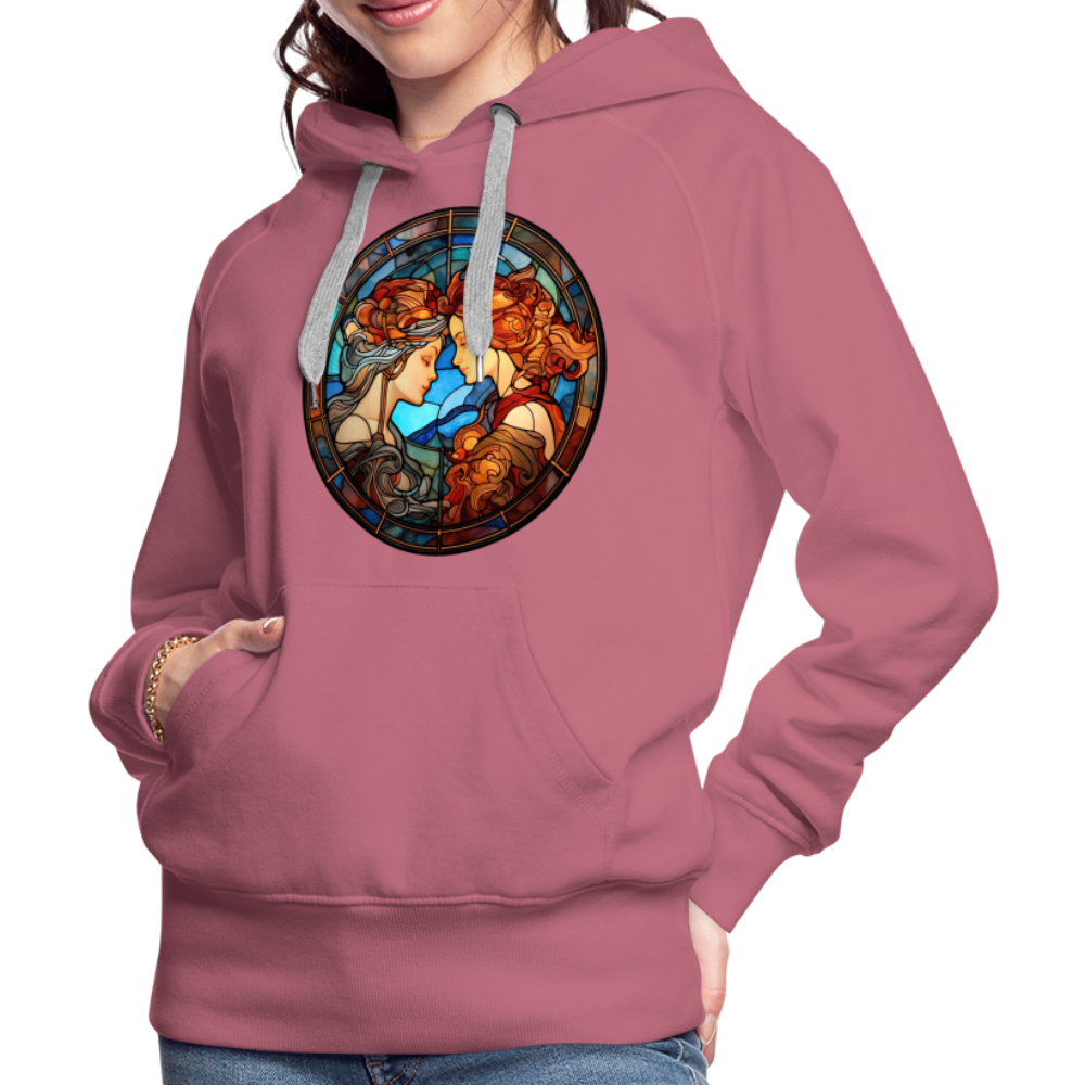 Women’s Mosaic Gemini Premium Hoodie - mauve