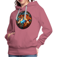 Thumbnail for Women’s Mosaic Gemini Premium Hoodie - mauve