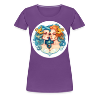 Thumbnail for Women’s Symbol Gemini Premium T-Shirt - purple