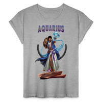 Thumbnail for Women's Astral Aquarius Relaxed Fit T-Shirt - heather gray