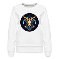 Thumbnail for Women’s Mystic Capricorn Premium Sweatshirt - white