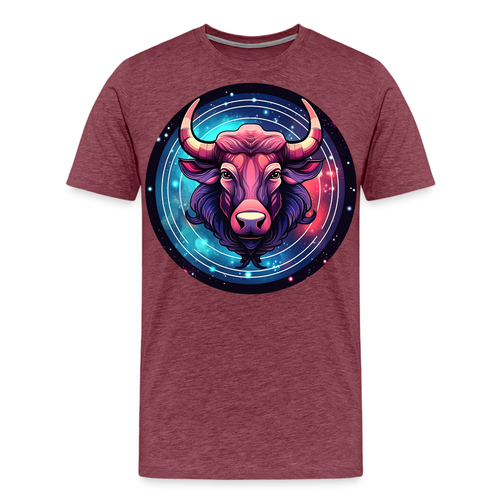 Men's Mystic Taurus Premium T-Shirt - heather burgundy