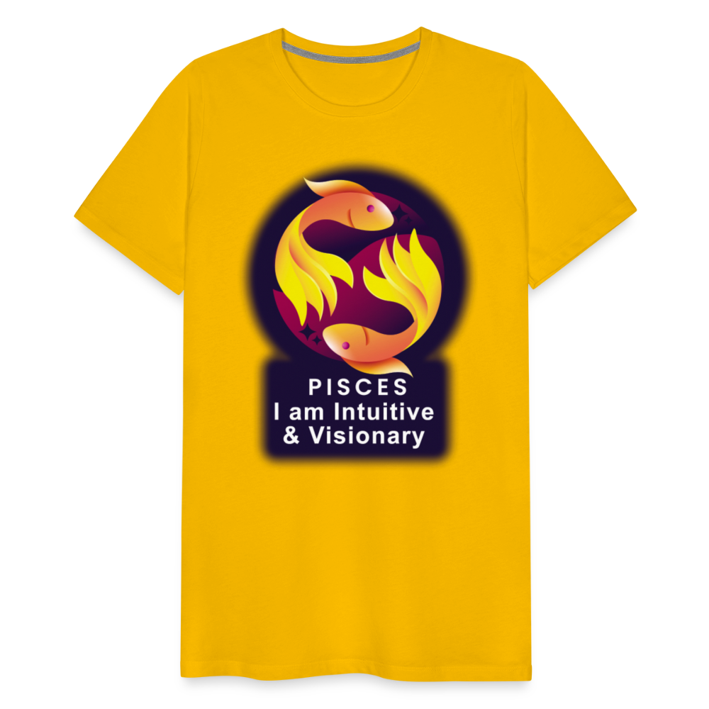 Men's Glow Pisces Premium T-Shirt - sun yellow