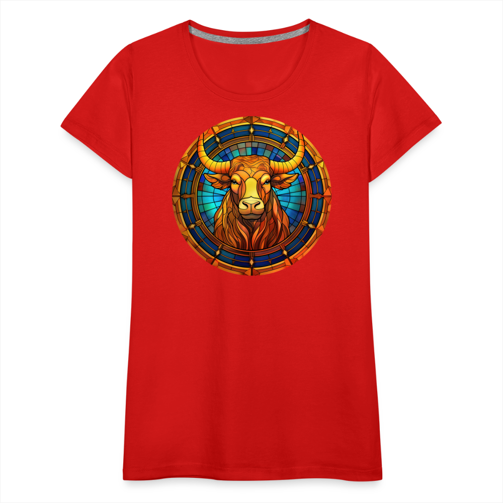 Women’s Mosaic Taurus Premium T-Shirt - red