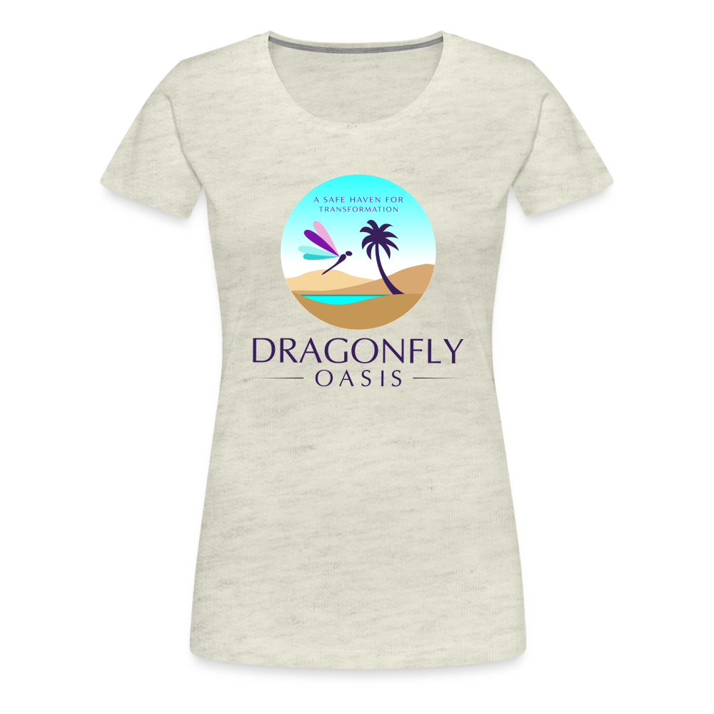 Women's Dragonfly Oasis V.1 Premium T-Shirt - heather oatmeal