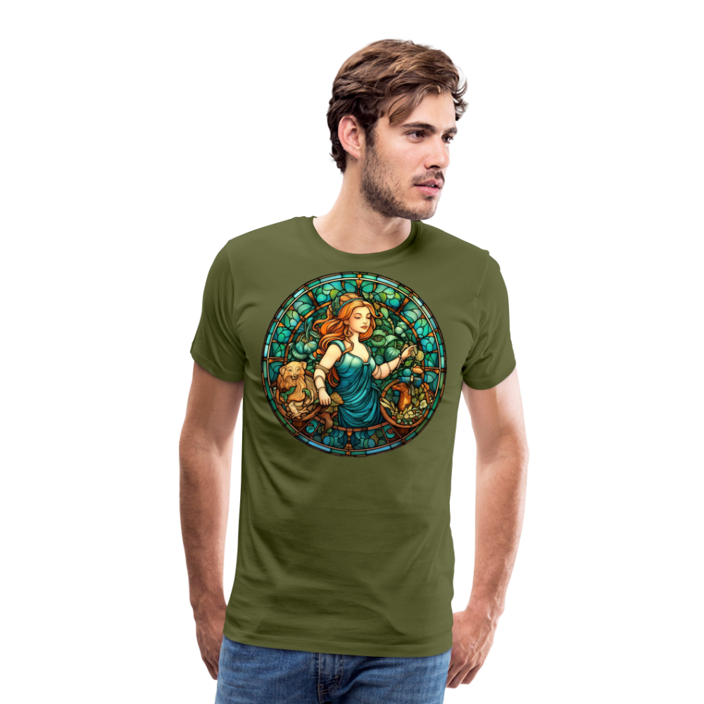 Men's Mosaic Virgo Premium T-Shirt - olive green