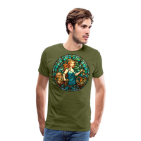 Thumbnail for Men's Mosaic Virgo Premium T-Shirt - olive green