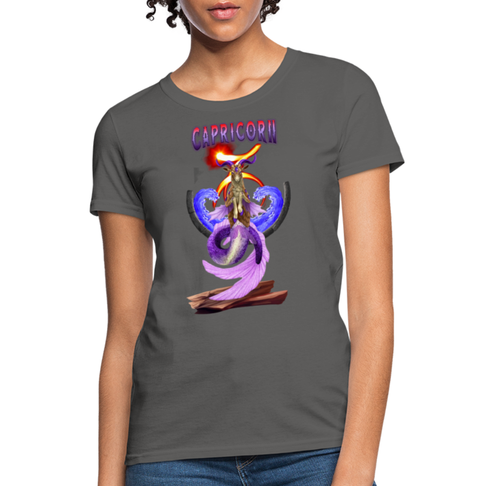 Astral Capricorn Women's T-Shirt - charcoal