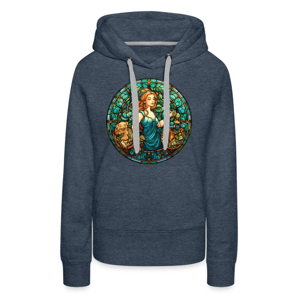 Women’s Mosaic Virgo Premium Hoodie - heather denim