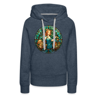 Thumbnail for Women’s Mosaic Virgo Premium Hoodie - heather denim