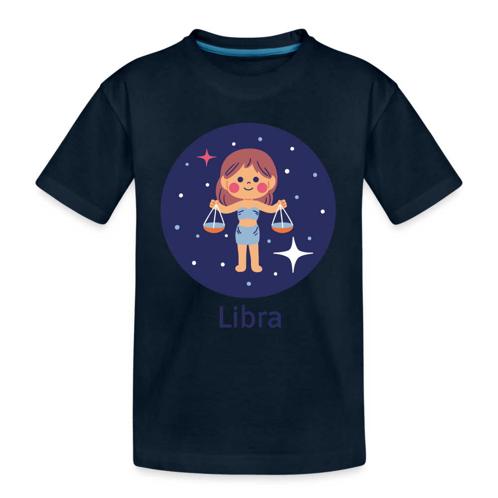 Kid’s Bluey Libra Premium Organic T-Shirt - deep navy