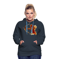 Thumbnail for Women’s Mythical Sagittarius Premium Hoodie - navy