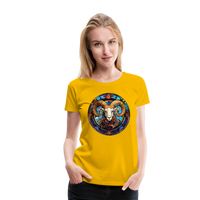 Thumbnail for Women’s Mosaic Aries Premium T-Shirt - sun yellow