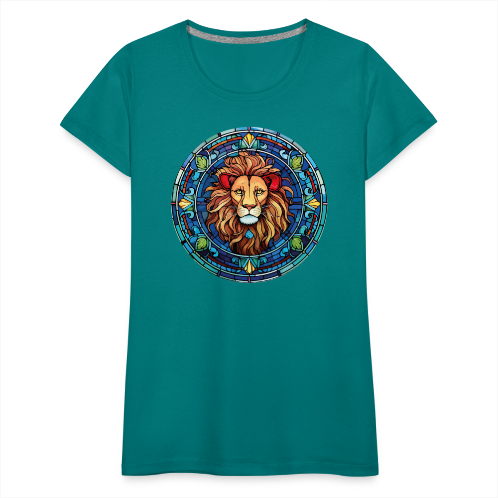 Women's Mosaic Leo Premium T-Shirt - teal