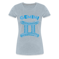 Thumbnail for Women's Power Words Gemini Premium T-Shirt - heather ice blue