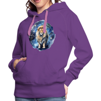 Thumbnail for Women’s Mythical Leo Premium Hoodie - purple 