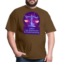 Thumbnail for Men's Neon Libra Classic T-Shirt - brown