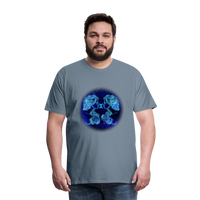 Thumbnail for Men's Gemini Premium T-Shirt - steel blue