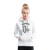 Thumbnail for Women's Power Words Capricorn Premium Hoodie - white