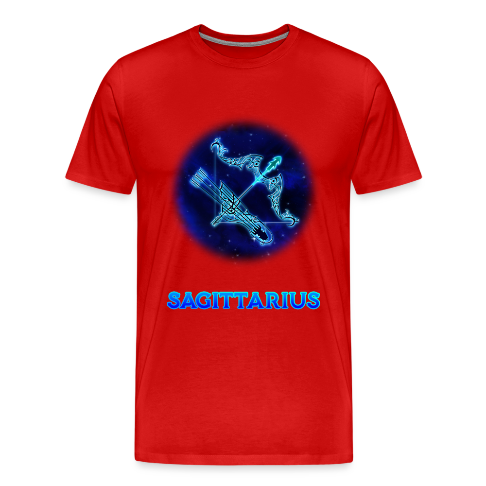 Men's Sagittarius Premium T-Shirt - red