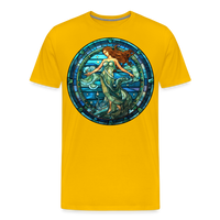 Thumbnail for Men's Mosaic Aquarius Premium T-Shirt - sun yellow