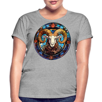 Thumbnail for Women's Mosaic Aries Relaxed Fit T-Shirt - heather gray